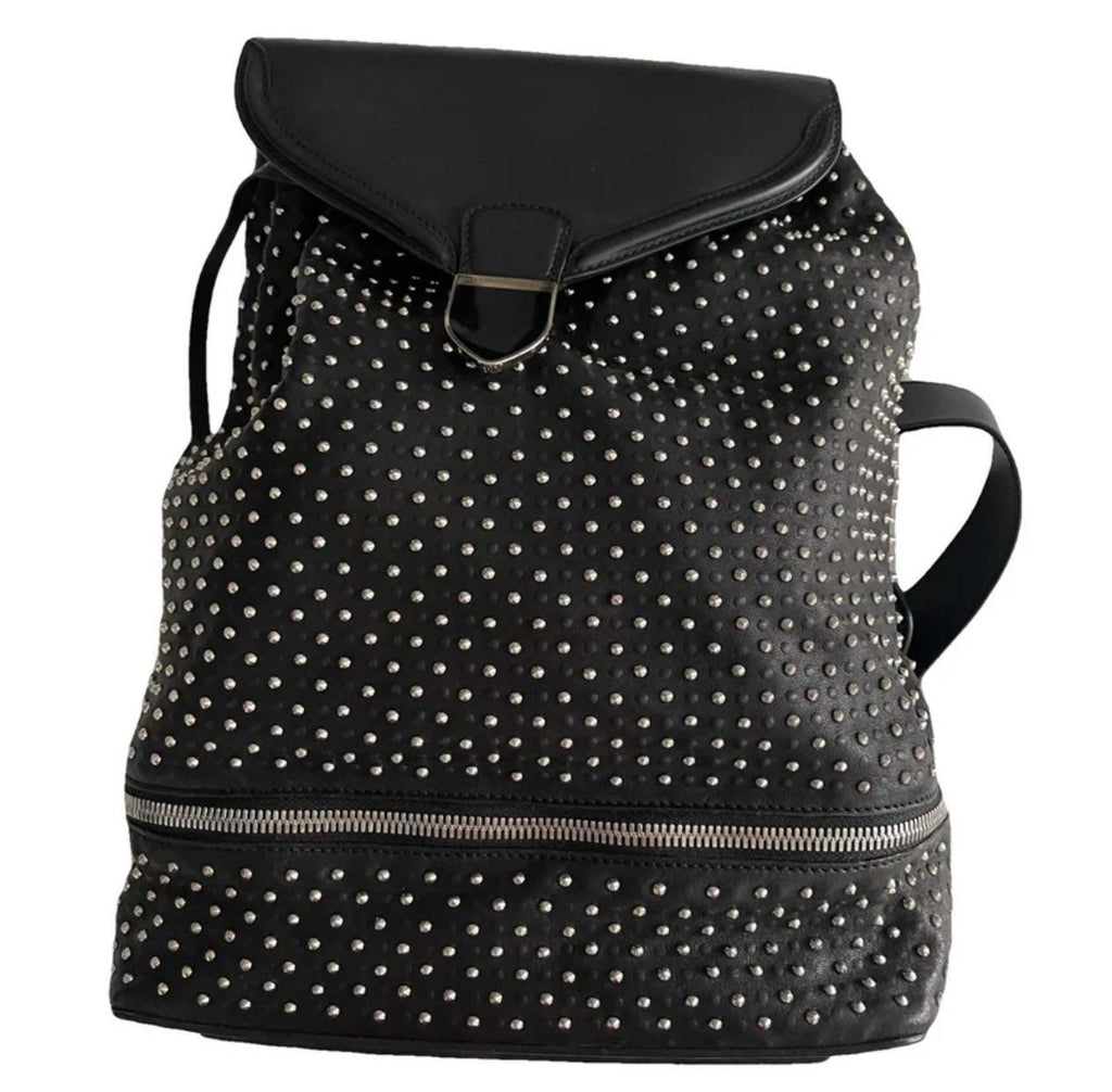 Alexander McQueen Black Leather Backpack