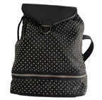 Alexander McQueen Black Leather Backpack
