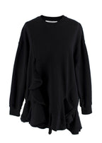 Givenchy Black Ruffled Crewneck Sweatshirt