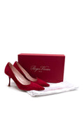 Roger Vivier Red Suede 'I Love Pumps'