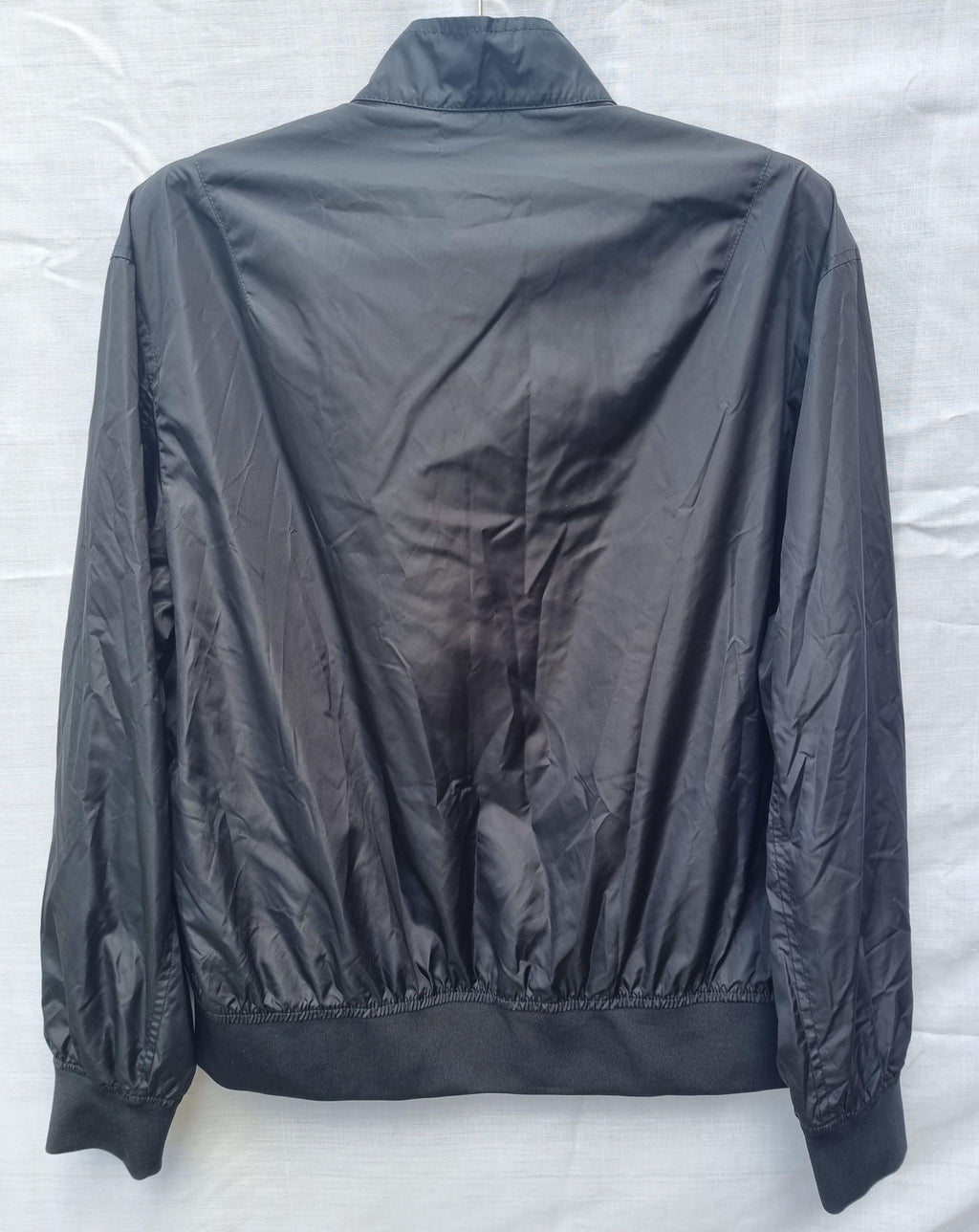 Black Nylon Bomber Jacket