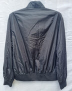 Black Nylon Bomber Jacket
