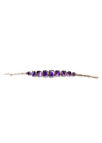 Vintage Fine Quality Amethyst And Gold Bracelet