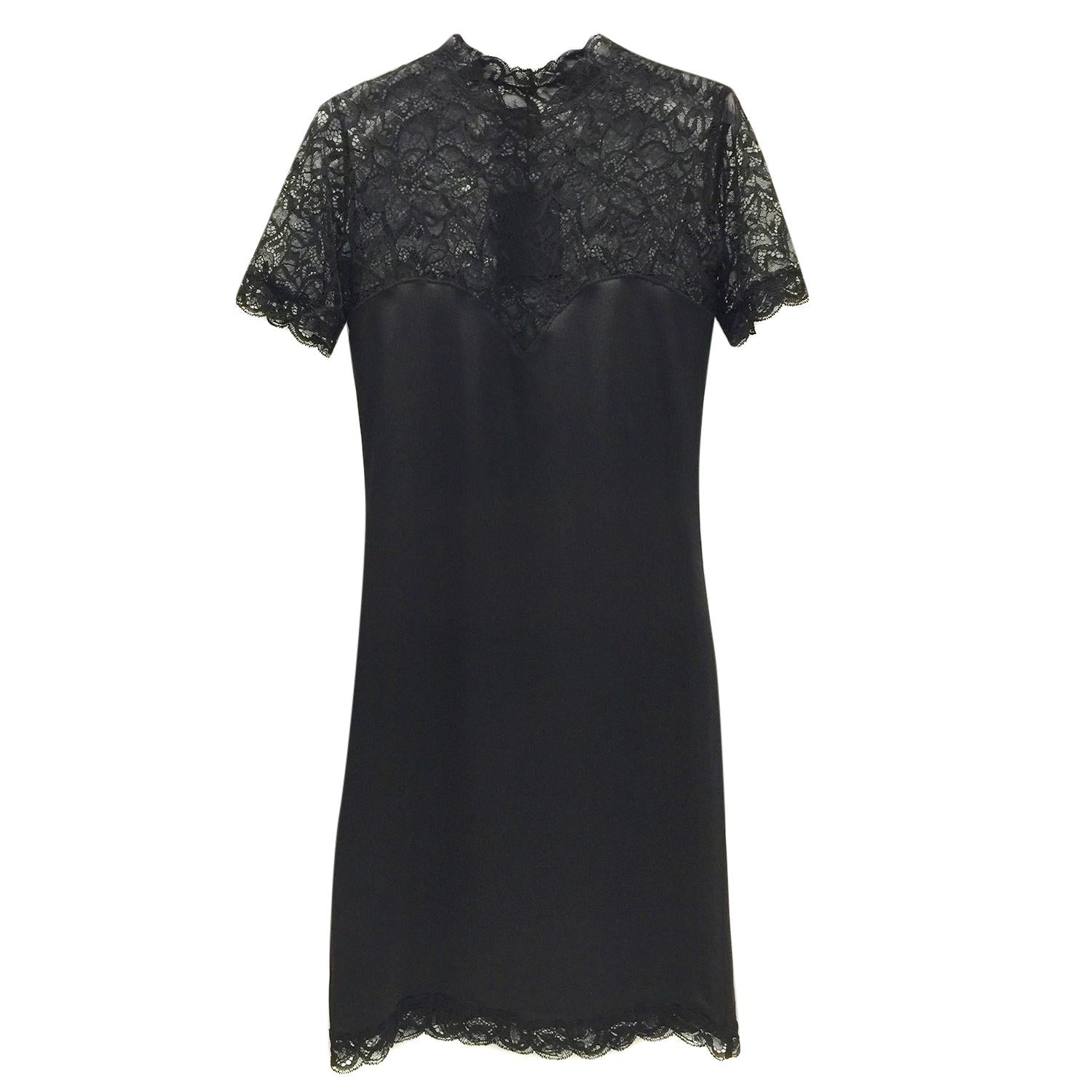 Cadolle Paris Couture Leavers Lace & Stretch Satin Dress