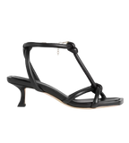 Jimmy Choo Black Fort 50 Knotted Sandals