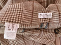 Bruenllo Cucinelli Brown Check High Waisted Trousers