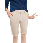 Mother Vagabond Natural Bermuda Shorts