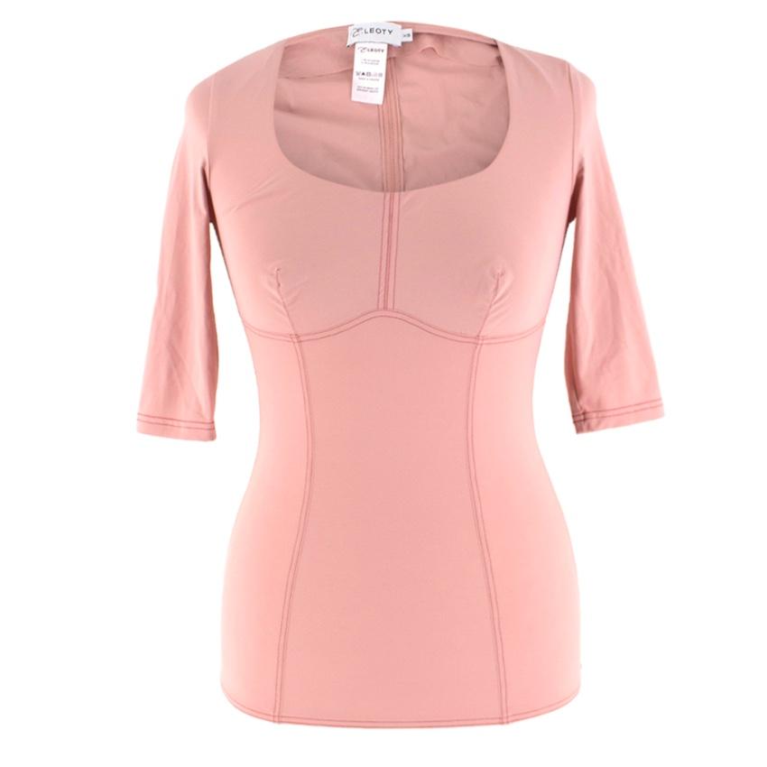 Ernest Leoty Black & Pink Corset Inspired Set of 2 Tops