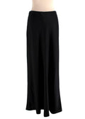 Simkhai Black Satin Midi Skirt