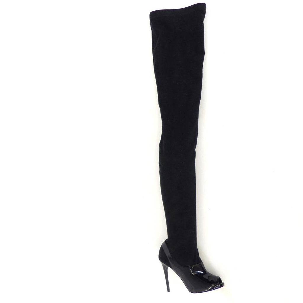 STELLA MCCARTNEY Runway Thigh High Black Boots