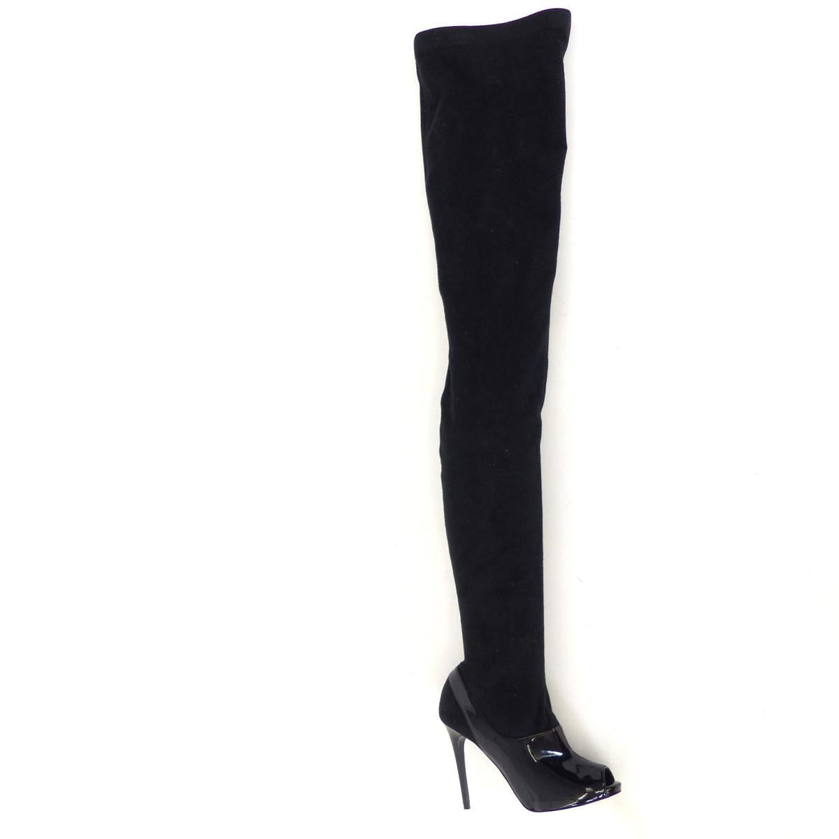 STELLA MCCARTNEY Runway Thigh High Black Boots