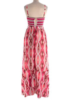 PatBO Pink Flamant Twist Crochet Maxi Dress