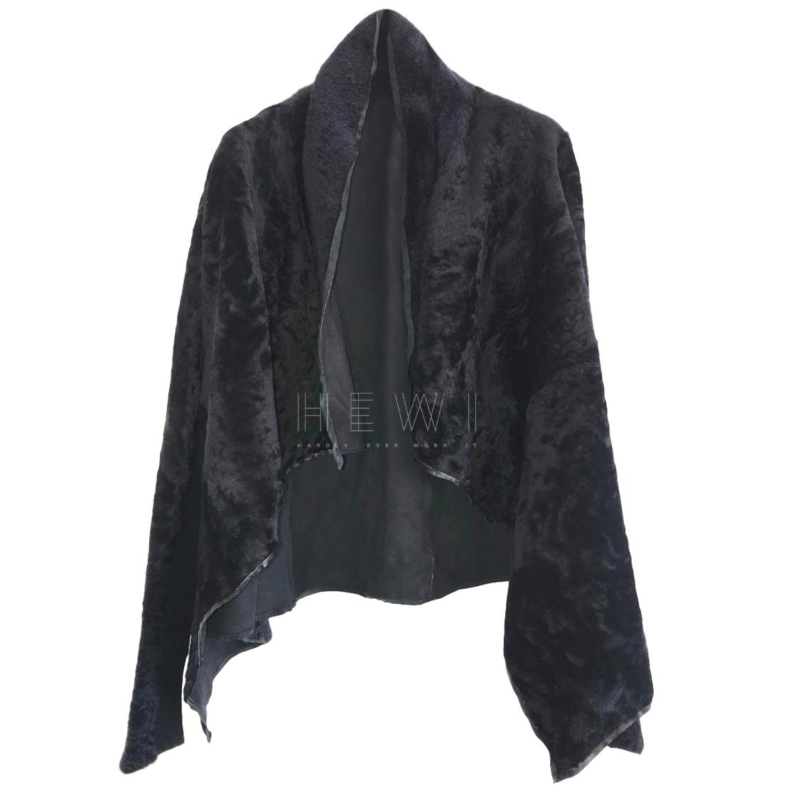 Rick Owens Hun collection Shearling Cape