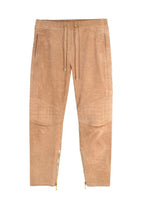 Balmain Camel Suede Joggers