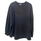 Fendi Open Back Crystal Logo Jumper