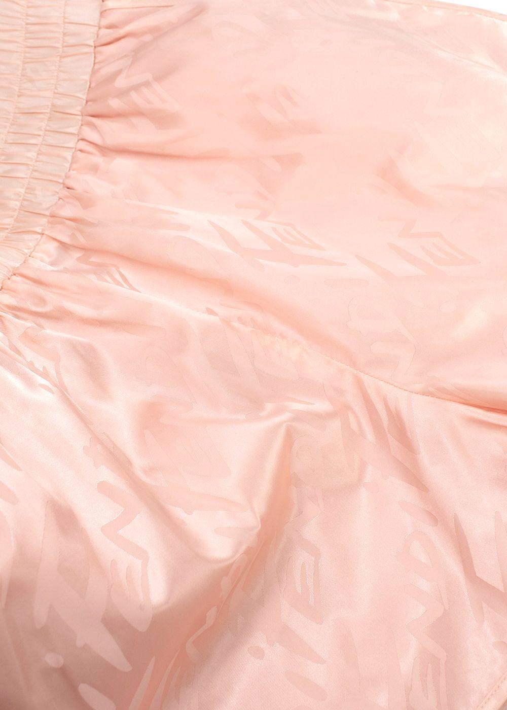 Fendi Pink Monogram Satin Shorts