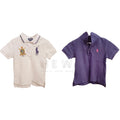 Ralph Lauren Boy's purple & white polo tops
