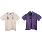 Ralph Lauren Boy's purple & white polo tops