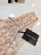 Chantal Thomass Soft Peach Tulle Filigree Briefs