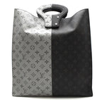 Louis Vuitton Black & Silver Split Monogram Runway Tote