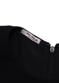 Miu Miu Black Long Sleeve Bow Detail Mini Dress