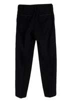 Sacai Luck Nylon Trimmed Black Wool Pants