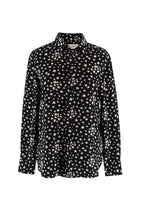 Saint Laurent Black and White Star Blouse