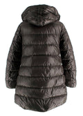 Moncler Brown 'Doudoune Legere' Long Line Hooded Coat