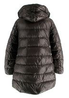 Moncler Brown 'Doudoune Legere' Long Line Hooded Coat