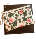 Dolce & Gabbana White Tropical Rose Pouch