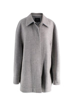Joseph Light Grey Compact Coating Jade Jacket