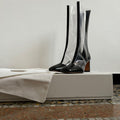 Phoebe Philo Leather trimmed PVC Boots