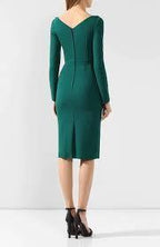 Dolce & Gabbana Green Jewel Embellished Midi Dress