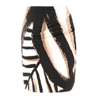 Donna Karan Side-Gathered Abstract-Print Mini Skirt