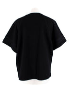 Fendi Black Karlito Perforated T-Shirt