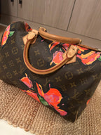 Stephen Sprouse Multicolor Monogram Roses Coated Canvas Speedy 30