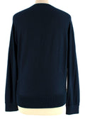 Hermes Navy Patterned Cashmere & Silk Jumper