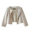 Max Mara Sequin Embellished Cropped Jacket