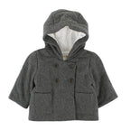 Bonpoint Girls' Grey Wool-blend Hooded Coat