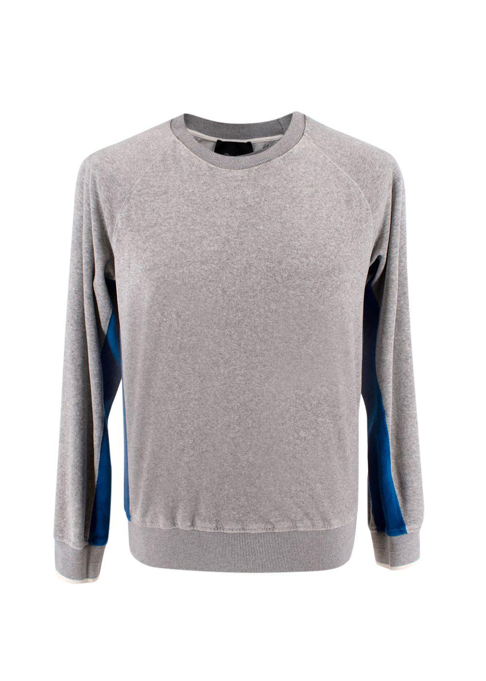 3.1 Phillip Lim Grey Velvet Jumper