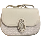 White Canvas & Chevroches Calfskin Yellow Tavenay Suede