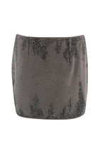 16Arlington grey Haile rhinestone-embellished mini skirt