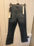 Mid-wash denim Lou cropped kickflare jeans