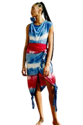 Loewe Paula’s Ibiza red & blue tie dye top and skirt