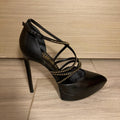 Saint Laurent Janis Studded Wrap Sandals