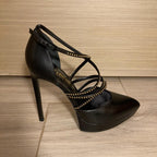 Saint Laurent Janis Studded Wrap Sandals
