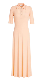 Rosetta Getty Peach Cotton Dress