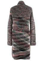 Missoni Multicoloured  Longline Belted Wool Cardigan