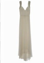 Catherine Deane White Tulle Pleated Wedding Gown