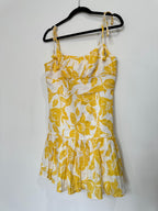 Zimmermann Yellow Bells Fit and Flare Mini Dress